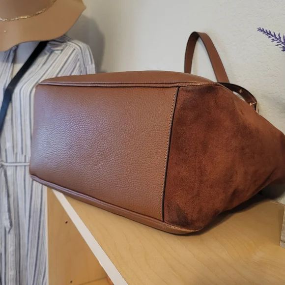 Coach Brown Leather Tote Bag - Picture 8 of 16